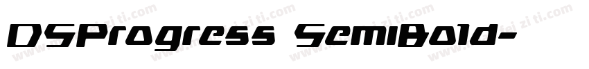 DSProgress SemiBold字体转换